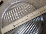 Vtg Original Pair Ford Model A Twolite Headlight Lenses 8 15/32" x 7 7/8"
