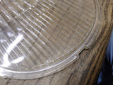 Vtg NOS Pair Ford Model A Replacement Twolite Headlight Lenses 8 15/32" x 7 7/8"
