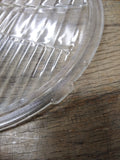 Vtg NOS Pair Ford Model A Replacement Twolite Headlight Lenses 8 15/32" x 7 7/8"