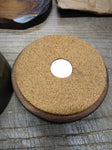 Vtg Aztec 6 Piece Smoking Pipe Wooden Stand Holder Rack with Humidor Nice Shape!