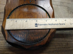 Vtg Aztec 6 Piece Smoking Pipe Wooden Stand Holder Rack with Humidor Nice Shape!