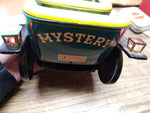 Vtg Japan TN Mystery 1901 Battery Powered Tin Toy Jalopy Car w/Lights Working!