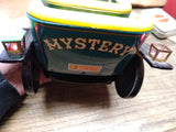 Vtg Japan TN Mystery 1901 Battery Powered Tin Toy Jalopy Car w/Lights Working!