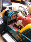 Vtg Japan TN Mystery 1901 Battery Powered Tin Toy Jalopy Car w/Lights Working!