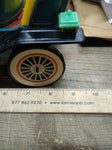 Vtg Japan TN Mystery 1901 Battery Powered Tin Toy Jalopy Car w/Lights Working!