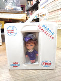 Vtg 1960's Debbie Traveller Stewardess Doll w/Case Eastern Airlines TWA United