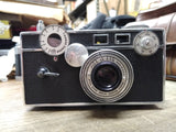 Vtg Argus "The Brick" Range Finder 35mm Film Camera w/Cintar F=3.5 50mm Lens USA