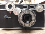 Vtg Argus "The Brick" Range Finder 35mm Film Camera w/Cintar F=3.5 50mm Lens USA