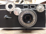 Vtg Argus "The Brick" Range Finder 35mm Film Camera w/Cintar F=3.5 50mm Lens USA