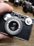 Vtg Argus "The Brick" Range Finder 35mm Film Camera w/Cintar F=3.5 50mm Lens USA