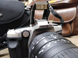 Vtg Minolta Maxxum 5 35mm Film Camera Quantaray 100 300mm 28 90mm Lenses Case++