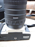 Vtg Minolta Maxxum 5 35mm Film Camera Quantaray 100 300mm 28 90mm Lenses Case++