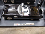 Vtg Revell 1956 Ford Thunderbird Convertible 1:18 Scale Black Diecast Car w/Box!