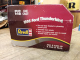 Vtg Revell 1956 Ford Thunderbird Convertible 1:18 Scale Black Diecast Car w/Box!