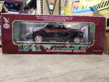 Vtg Road Legends 1941 Willys Competition Coupe 1:18 Scale Black Diecast Car wBox