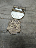 Vtg 1970 United Steel Workers of America Convention Guest Medal w/Ribbon Nice!