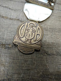 Vtg 1970 United Steel Workers of America Convention Guest Medal w/Ribbon Nice!