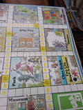Vtg 1987 Parker Brothers Fun City Board Game Jack Davis Art Work #0017