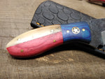 Custom Hand Made Carbon Steel Hunting Knife 4" Blade 4" Handle w/Sheath!