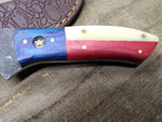 Custom Hand Made Carbon Steel Hunting Knife 4.25" Blade 3.75" Handle w/Sheath!