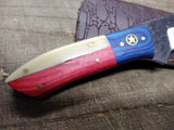 Custom Hand Made Carbon Steel Hunting Knife 4.25" Blade 3.75" Handle w/Sheath!