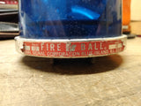 Vtg 1970's Federal Signal Co Blue Teardrop Rotating Emergency Beacon Light Works