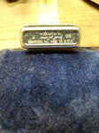Vtg 2003 ZIPPO Marlboro Storming Scroll Silver Black Cigarette Lighter USA!