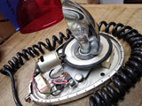 Vtg 1970's DZ 7 07 12 Volt Teardrop Rotating Emergency Beacon Light Works Good!