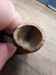 Vtg Finzer Brown Clay Fancy Smoking Tobacco Trade Elbow Pipe 1.75"