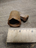 Vtg Finzer Brown Clay Fancy Smoking Tobacco Trade Elbow Pipe 1.75"