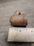 Vtg Finzer Brown Clay Fancy Smoking Tobacco Trade Elbow Pipe 1.75"