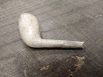 Vtg Antique Marked CORK White Clay Colonial Fancy Smoking Tobacco Pipe 2.5"