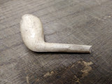Vtg Antique Marked CORK White Clay Colonial Fancy Smoking Tobacco Pipe 2.5"