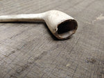 Vtg Antique Marked CORK White Clay Colonial Fancy Smoking Tobacco Pipe 2.5"