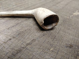 Vtg Antique Marked CORK White Clay Colonial Fancy Smoking Tobacco Pipe 2.5"
