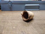 Vtg Antique Marked CORK White Clay Colonial Fancy Smoking Tobacco Pipe 2.5"