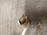 Vtg Antique Marked CORK White Clay Colonial Fancy Smoking Tobacco Pipe 2.5"