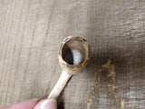 Vtg Antique Marked CORK White Clay Colonial Fancy Smoking Tobacco Pipe 2.5"