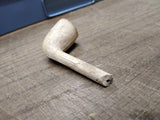 Vtg Antique Marked CORK White Clay Colonial Fancy Smoking Tobacco Pipe 2.5"