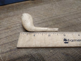Vtg Antique Marked CORK White Clay Colonial Fancy Smoking Tobacco Pipe 2.5"