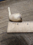 Vtg Antique Marked CORK White Clay Colonial Fancy Smoking Tobacco Pipe 2.5"
