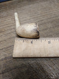Vtg Antique Marked CORK White Clay Colonial Fancy Smoking Tobacco Pipe 2.5"