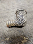 Vtg Pamplin White Clay Fancy Smoking Tobacco Trade Elbow Pipe Dug Nice Shape!