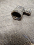 Vtg Pamplin White Clay Fancy Smoking Tobacco Trade Elbow Pipe Dug Nice Shape!