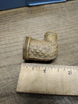 Vtg Pamplin White Clay Fancy Smoking Tobacco Trade Elbow Pipe Dug Nice Shape!