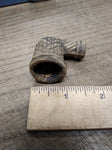 Vtg Pamplin White Clay Fancy Smoking Tobacco Trade Elbow Pipe Dug Nice Shape!