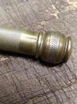 Vtg Antique Gillette 3 Piece Gold Tone Open Comb Razor w/Blades Silver Plate Box