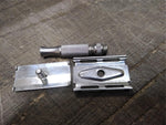 Vtg Gillette 3 Piece Travel Razor with Case Date Code K-2 1965 Great Shape!