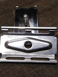 Vtg Gillette 3 Piece Travel Razor with Case Date Code K-2 1965 Great Shape!