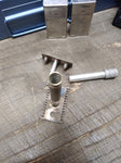 Vtg Gillette 3 Piece Razor w/Case Blades Nov 15 1904 Pat# B945177 Nice Shape!